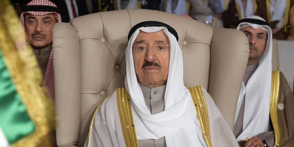L’émir du Koweit, Sheikh Sabah al-Ahmad al-Sabah, le 31 mars 2019.