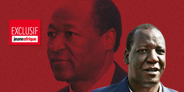 Au premier plan : l’entrepreneur Mahamadou Bonkoungou. Au second plan : l'ancien président burkinabè Blaise Compaoré.