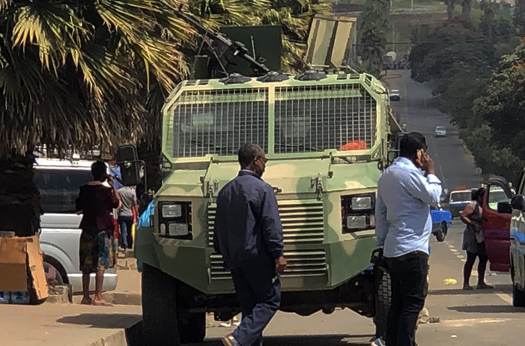 Une patrouille de l'armée éthiopienne à Addis-Abeba, le 26 novembre 2020.