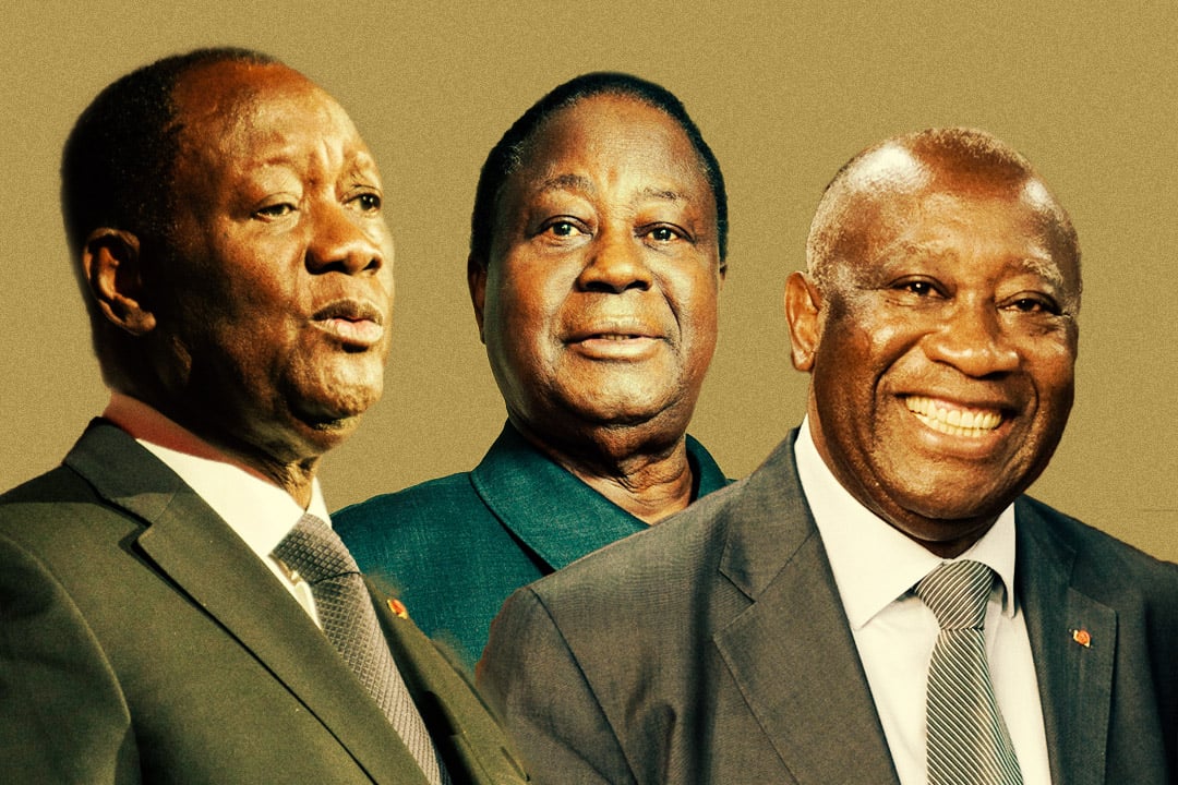 Alassane Ouattara, Henri Konan Bédié et Laurent Gbagbo © Montage Jacques Torregano/CEO FORUM/JA ; Vincent FOURNIER/JA ; Vincent Fournier/JA