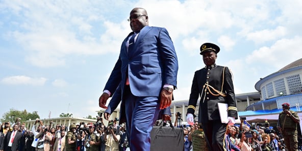Félix Tshisekedi le jour de sa prestation de serment, le 24 janvier 2019, à Kinshasa