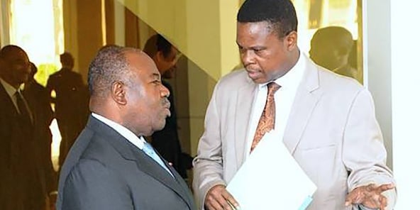 Ali Bongo Ondimba et Raphaël Ntoutoume Nkoghe