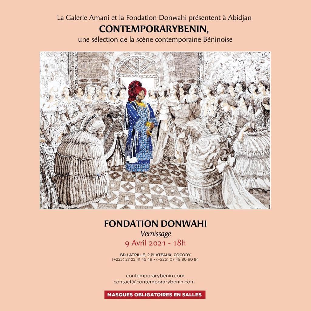 Affiche de l’exposition itinérante « Contemporarybenin ».