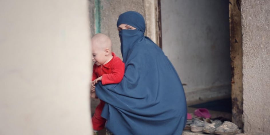 Dans le camp d’Aïn Issa, en Syrie.