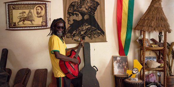 À Lassa, le 11 mai 2021, chez Ras Ballaski, l’un des derniers piliers et membre fondateur du mouvement rastafari au Mali.