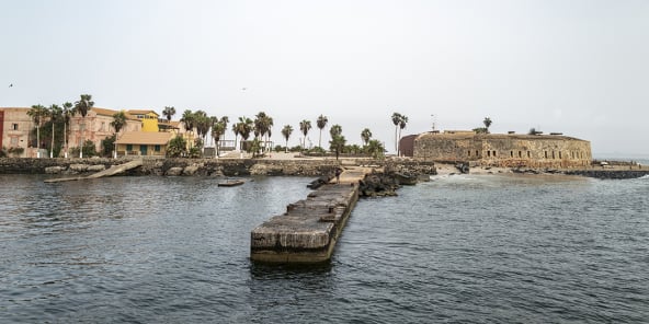 Lors du reportage sur l’île de Gorée à Dakar