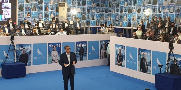 Aziz Akhannouch, en campagne électorale du RNI.