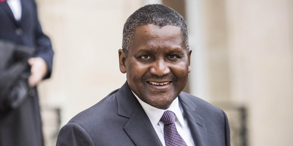 Aliko Dangote à Paris, lors de la préparation du sommet Afrique-France de 2017 à Bamako..