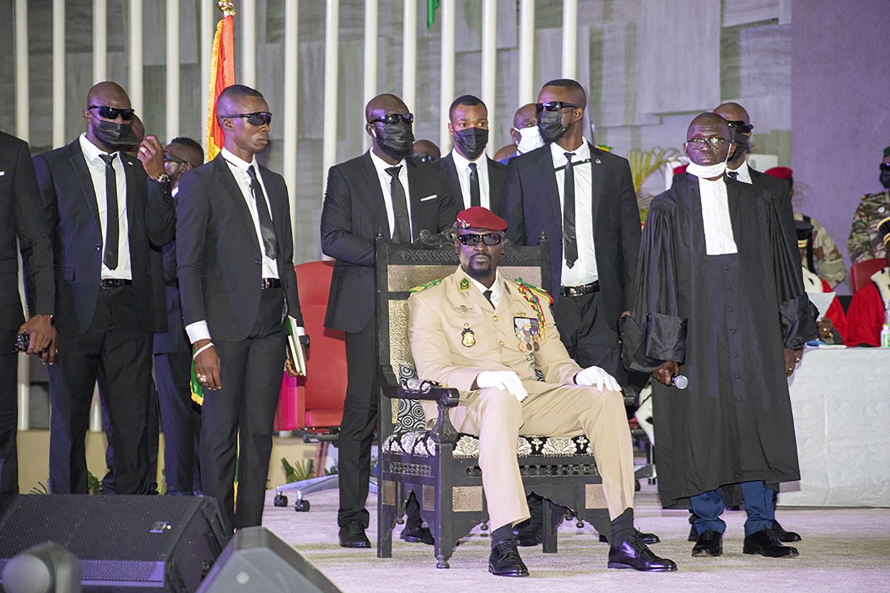 Investiture du Colonel Doumbouya le 1er octobre 2021© DR © DR